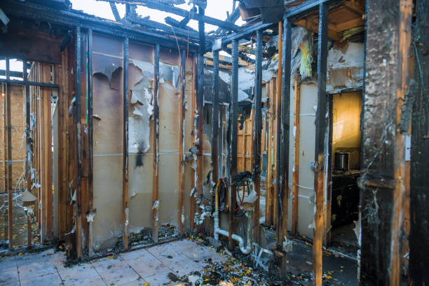 Professional Fire Damage Removal technician working in Winona, MS